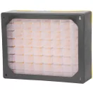 Rendszerező polc, Strend Pro SBx3045-G, 50 × 16 × 39 cm, sárga, falra szerelhető, 64 tárolóhely, PVC, 15 kg teherbírás