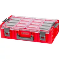   Rendszerező koffer, Qbrick Patrol System One Red Ultra HD 2XL, piros, moduláris, ütésálló, polikarbonát fedél, víz- és porálló