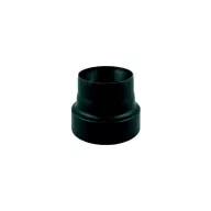   Füstcső szűkítő, V.A.P.K. HS 120/150/1,5, fekete, 120 mm - 150 mm, DC01 acéllemez, lemezvastagság: 1,5 mm, kályha–kémény csatlakozáshoz