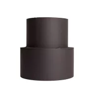   Füstcső szűkítő, V.A.P.K. HS 120/160/1,5, fekete, 120 mm - 160 mm, DC01 acéllemez, lemezvastagság: 1,5 mm, kályha–kémény csatlakozáshoz