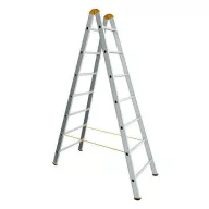   Kétrészes létra, ALVE Forte Profi Plus 8912, 2 x 12 fokos, kétoldalas kivitel, hevederrel, stabil, háztartási és ipari használatra