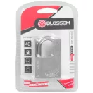 Lakat, Blossom LS0340, 40 mm, ezüst, magas biztonságú zárszerkezet, függőzár kivitel, kapukhoz, ajtókhoz és szekrényekhez