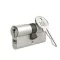 Cilinderbetét, FAB 1.00*/DNm, 30/30 mm (összesen 60 mm), szatén nikkel, 3 db kulccsal, 5 pontos reteszelés, építőipari