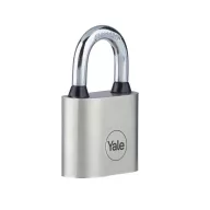   Lakat, Yale Y112/50/165/1, 50 mm, ezüst, edzett, tartós, 10 000 ciklusra tesztelt, 3 db kulccsal