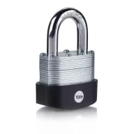   Lakat, Yale, Y127B/55/129/1, 56 mm, ezüst, függőzár kivitel, fokozott biztonságú, laminált acél, dupla reteszelésű, kültéri, 3 db kulccsal