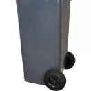 Műanyag hulladéktároló kültéri kuka, Extra erős, UV-álló, kerékkel, nyitható tetővel, Strend Pro- 120 l szürke