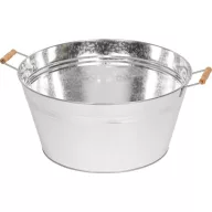   Mosótál, Strend Pro, ezüst, 35 l, horganyzott acél, átmérő: 50 cm, magasság: 24 cm, kerek