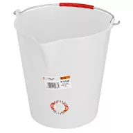   Festővödör, Ics, 14 l, fehér, PVC, 27, 5 cm átmérő, 30 cm magas, 22 cm alsó átmérő (TC254283)