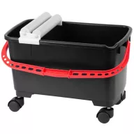   Burkolóvödör, Strend Pro 1215002, fekete, 24 l, hengerkészlettel