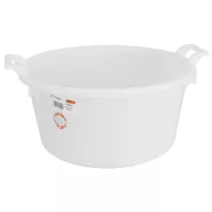   Lavór, ICS P9052, fehér, 30 l, műanyag, átmérő: 52 cm, magasság: 24 cm, kerek