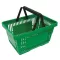 Bevásárlókosár, Strend Pro Racks Shopper, zöld, 20 l, szellős műanyag fal, könnyű, praktikus