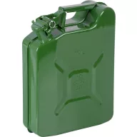   Üzemanyagkanna, Strend Pro JerryCan LD10, 10 l, zöld, fém, biztonsági záras, benzinhez és gázolajhoz