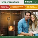 Strend Pro álló kandalló ventilátor, 4 lapátos, hőmeghajtású