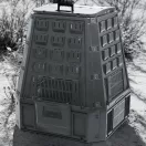 Komposztáló, Prosperplast, Evoblack, fekete, 630 l, 91 x 90 x 107 cm, felső fogantyúval, alsó ürítőajtóval, egyszerű összeszerelés