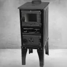 Strend Pro 304-U Mini fa tüzelésű kályha, fekete, 9 kW, 63,5 × 31,5 × 44,1 cm, füstcső átmérő: 130 mm