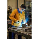 Hegesztő kabát, Strend Pro Industrial, sárga, méret: XXL, 98% marhabőr, 2% lángálló szövet, 2. védelmi osztály (TC3134117)
