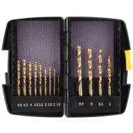   Fúrószárkészlet fémhez, Strend Pro FD038, 13 db, hengeres, átmérő: 1,5 - 6,5 mm
