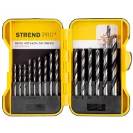   Fúrószárkészlet fához, Strend Pro, 15 db, hengeres, átmérő: 3 - 10 mm, fúrásához kemény és puha fához