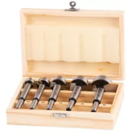   Forstner fúrószárkészlet, Strend Pro FS056, 5 db, fához, hengeres, átmérő: 15 - 35 mm, 8 mm-es befogószár, 5 méret: 15, 20, 25, 30, 35 mm