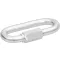 Karabiner, Strend Pro, ezüst, 12 mm, zárható, csavaros, hatlapú anyával, láncokhoz és kötelekhez, 10 db-os csomag (TC429612)