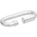 Karabiner, Strend Pro, ezüst, 12 mm, zárható, csavaros, hatlapú anyával, láncokhoz és kötelekhez, 10 db-os csomag (TC429612)
