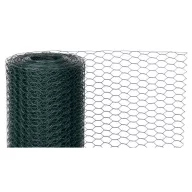   Csibeháló, csirkeháló, Strend Pro Garden Hex PVC, sötétzöld, 100 cm x 25 m, szemméret: 16 mm, drótvastagság: 0,9 mm, PVC bevonatos, hatszögletű
