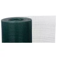   Ponthegesztett háló, Strend Pro Garden, sötétzöld, 100 cm x 25 m, rácsméret: 19 x 19 mm, drótvastagság: 1,4 mm, PVC bevonatos, négyzetrács
