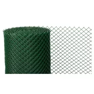   Műanyag kerítésháló, Strend Pro Garden Economy 6, zöld, 100 cm x 25 m, szemméret: 20 x 20 mm, 300 g/m2, 45°-ban döntött négyzetrács, 100 % műanyag