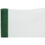   Műanyag kerítésháló, Strend Pro Garden Economy 6, zöld, 100 cm x 5 m, szemméret: 20 x 20 mm, 300 g/m2, 45°-ban döntött négyzetrács, 100 % műanyag