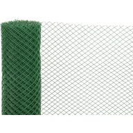  Műanyag kerítésháló, Strend Pro Garden Economy 6, zöld, 100 cm x 10 m, szemméret: 20 x 20 mm, 300 g/m2, 45°-ban döntött négyzetrács, 100 % műanyag