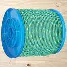 Polipropilén fonott kötél, Strend Pro MDB200, zöld, hosszúság: 180 m, átmérő: 12 mm, teherbírás: 1100 kg, vízálló, általános felhasználásra, dobon
