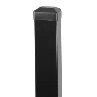   Kerítésoszlop, Strend Pro Garden Eurostandard, antracit, 240 cm, 60 x 40 mm, szögletes, sapkával, horganyzott acél, PVC bevonatú