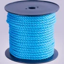 Polipropilén sodrott kötél, Strend Pro Premium, kék, hosszúság: 100 m, átmérő: 12 mm, teherbírás: 1940 kg, vízálló, kopásálló, időjárásálló, dobon