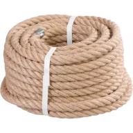   Juta kötél, sodrott, Strend Pro Premium, natúr, hosszúság: 20 m, átmérő: 16 mm, teherbírás: 2550 kg, általános felhasználásra, pántolt