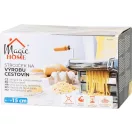 Tésztagép, MagicHome, 21,5 x 21 x 14,5 cm, vastagság 2–6 mm, max. 15 cm tésztaszélesség, 3 vágóhenger, szénacél, krómozott bevonat, bilincses rögzítés