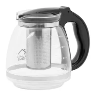   Teáskanna, MagicHome TP021, 1500 ml, átlátszó, üveg, rozsdamentes acél szűrővel, mosogatógépben mosható