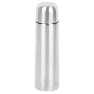   Termosz, MagicHome VF145-4, 1000 ml, ezüst, duplafalú, csészés kupakkal, rozsdamentes acél és műanyag, meleg és hideg italokhoz, 12 órás hőmegtartás