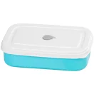 Tárolódoboz szett, MagicHome, türkiz, 2 db, 2000 ml (2 × 1000 ml), 208 × 135 × 124 mm, téglalap alakú, 2 részes, villával/kanállal, műanyag, mosogatógépben mosható, hűtő- és fagyasztóálló