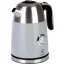 Vízforraló, MagicHome Laria, 1700 ml, ezüst, 1850–2200 W, gyorsforraló, hőmérővel, 360°-os talp, kivehető vízkőszűrő