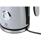 Vízforraló, MagicHome Laria, 1700 ml, ezüst, 1850–2200 W, gyorsforraló, hőmérővel, 360°-os talp, kivehető vízkőszűrő