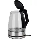 Vízforraló, MagicHome Zaira, 1800 ml, átlátszó, 1850–2200 W, gyorsforraló, rejtett fűtőszál, 360°-os talp, kivehető vízkőszűrő, automatikus kikapcsolás