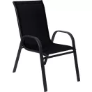 Kerti szék, ST Leisure Equipment Leq Karen, fekete, 56 x 68 x 93 cm, időjárásálló, UV-álló