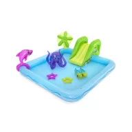   BESTWAY, 53052, Fantastic Aquarium, felfújható kis gyermekmedence, 2,39 x 2,06 x 0,86 m