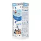 Csővázas medence, Bestway Steel Pro 305 x 76 cm, kerek, papírszűrős szűrővel, DuraPlus falazat, korrózióálló fémkeret, leeresztő szeleppel, 4678 l (56679)