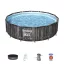 BESTWAY Steel Pro Max fémvázas medence szett, 427 x 107 cm (5614Z)