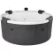 Jakuzzi, MSpa Frame Denver F-DE066W, 6 személyes, 970 l, 182 x 70 cm, masszázs funkció, LED világítás, UVC fertőtlenítés, fa hatású burkolat
