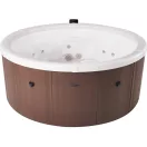 Jakuzzi, MSpa Frame Rome F-RO066W, 6 személyes, 790 l, 182 x 70 cm, masszázs funkció, LED világítás, UVC fertőtlenítés, fa hatású burkolat