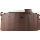 Jakuzzi, MSpa Frame Rome F-RO066W, 6 személyes, 790 l, 182 x 70 cm, masszázs funkció, LED világítás, UVC fertőtlenítés, fa hatású burkolat