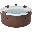 Jakuzzi, MSpa Frame Rome F-RO066W, 6 személyes, 790 l, 182 x 70 cm, masszázs funkció, LED világítás, UVC fertőtlenítés, fa hatású burkolat