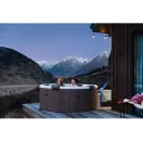 Jakuzzi, MSpa Frame Rome F-RO066W, 6 személyes, 790 l, 182 x 70 cm, masszázs funkció, LED világítás, UVC fertőtlenítés, fa hatású burkolat
